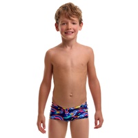 Funky Trunks Toddler Boys Blast Buddies ECO Swimming Trunks, Boys Swimwear