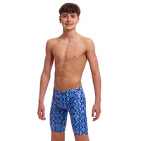 Funky Trunks Boys Blue Viper Eco Training Jammer Swimwear, Boys Swimsuit