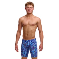 Funky Trunks Boys Blue Bits Eco Training Jammer Swimwear, Boys Swimsuit