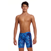 Funky Trunks Boys Hill Billy Blues Eco Training Jammer Swimwear, Boys Swimsuit