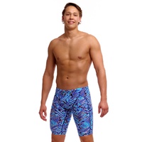 Funky Trunks Men's Blue Bits ECO Training Jammers, Swimming Jammer