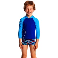 Funky Trunks Bear Grills Zippy Rash Vest Toddler Boys , Suntop