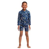 Funky Trunks Toddler Boys Can We Build It? Go Jump Suit Swimwear Chlorine Resistant, Sunsuit, Boys Swimwear