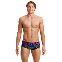 Funky Trunks Men's Rainbow Web Sidewinder Trunk Swimwear, Men's Swimsuit