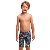 Funky Trunks Toddler Boys Bits Of Peace ECO Miniman Swimming Jammers, Boys Swimwear