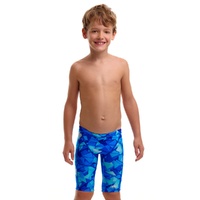 Funky Trunks Toddler Boys Try Blue ECO Miniman Swimming Jammers, Boys Swimwear