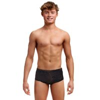 Funky Trunks Boys Gold Weaver Sidewinder Trunks Swimwear, Boys Swimwear