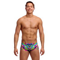 Funky Trunks Men's Happy Hide ECO Sidewinder Trunk Swimwear, Men's Swimsuit
