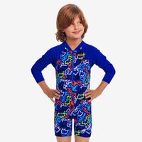 Funky Trunks Broken Hearts ECO Go Jump Suit Toddler Boys, Chlorine Resistant Sun Suit