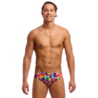 Funky Trunks Men's Mess Match Seamed Brief Swimwear, Men's Swimsuit