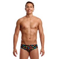 Funky Trunks Men's Pawsome Seamed Brief Swimwear, Men's Swimsuit