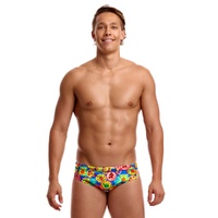 Funky Trunks Men's Five Serves Seamed Brief Swimwear, Men's Swimsuit
