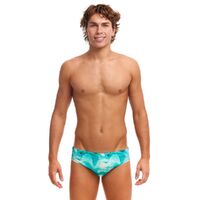 Funky Trunks Men's Teal Wave ECO Classic Brief Swimwear, Men's Swimsuit