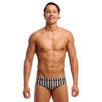 Funky Trunks Men's Admiralty Stripe ECO Classic Brief Swimwear, Men's Swimsuit