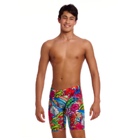 Funky Trunks Boys Loud Proud Fast Training Jammers, Swimming Jammer