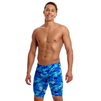 Funky Trunks Men's Try Blue Fast Training Jammers, Swimming Jammer