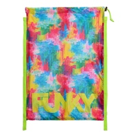 Funky Falling Colours Mesh Swim Bag, Mesh Swimming Bag, Training Swimming Bag