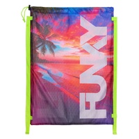 Funky Touch of Paradise Mesh Swim Bag, Mesh Swimming Bag, Training Swimming Bag