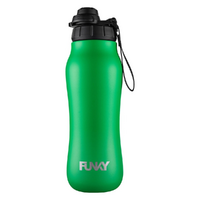Funky Clean Stream Water Bottle - Still Green
