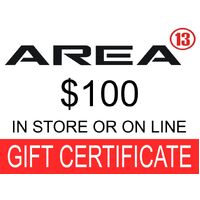 Area13 $100.00 Gift Certificate