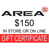 Area13 $150.00 Gift Certificate