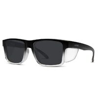 Liive Vision Tradie Safety Sunglasses - Matt Black Fade - Live Sunglasses