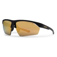 Liive Vision Sunglasses - REACT Gold Mirror Matt Black - Live Sunglasses