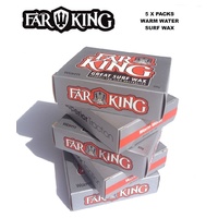 Far King Surf Wax, Farking Surfboard Wax, FK Surfing Wax, Stand Up Paddle Board Wax    5 X 85 gr 