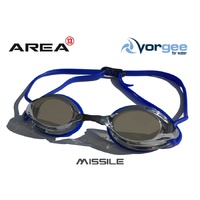Vorgee Missile Swimming Goggle Silver Mirrored Lens Blue, Swimming goggles