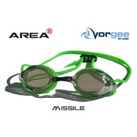 Vorgee Missile Swimming Goggle Mirrored Lens Lime Green, Swimming goggles