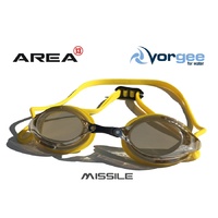 Vorgee Missile Swimming Goggle Mirrored Lens Yellow, Swimming Goggles