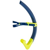 Aqua Sphere Focus Front Snorkel Small Fit, Navy/Bright Yellow Swimming Front Snorkel, Training Snorkel