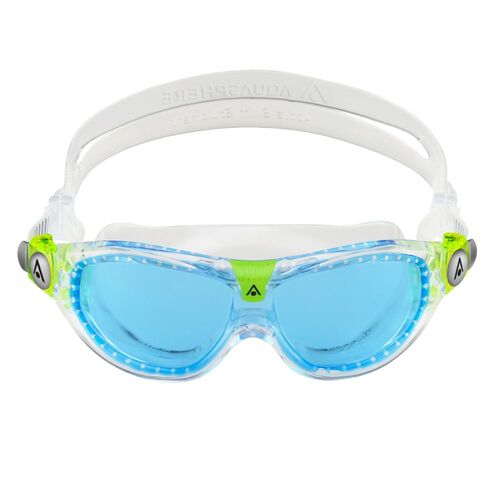 Aqua Sphere Seal Kid 2 Swimming Mask, Clear Lime , Blue Tint Lens Kids Goggles