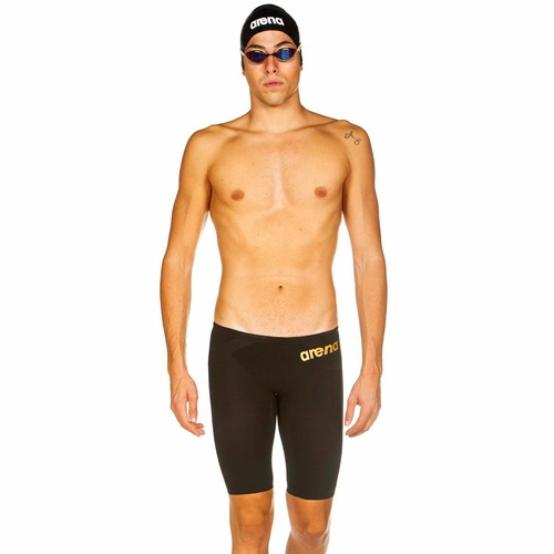 Arena Powerskin Carbon Air² Jammer  Black & Gold, Men's Racing Swimwear Jammer [size: 4]