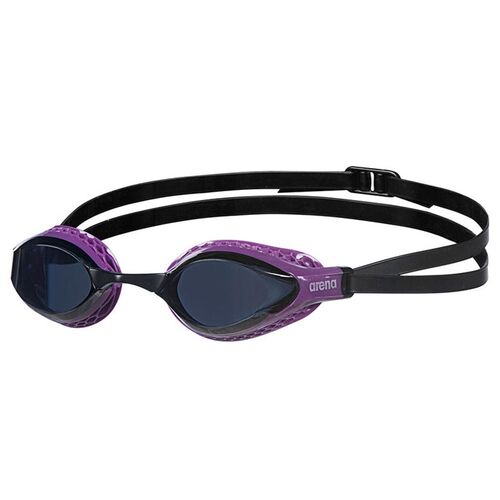Arena Air Speed Dark Smoke Lens/ Purple  Swimming Goggles, Black - Racing Goggles