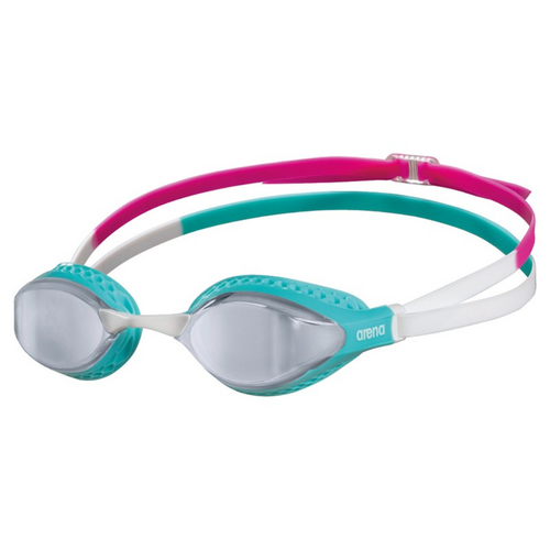 Arena Air Speed Mirror Swimming Goggles, Silver/Turquoise - Racing Goggles