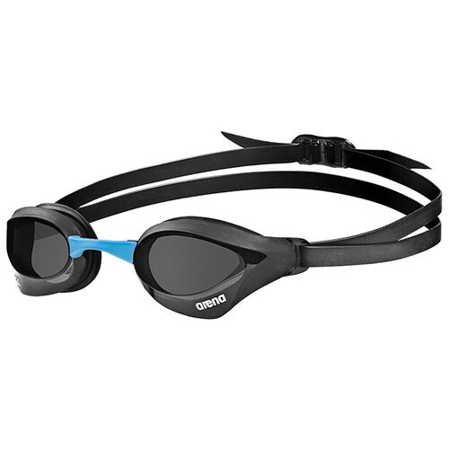 Arena Cobra Core Swipe Dark Smoke Swimming Goggles - Smoke/Black/Blue, Race - Racing Goggles