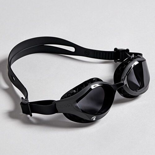 Arena Air Bold Swipe Swimming Goggles, Black - Smoked Lens