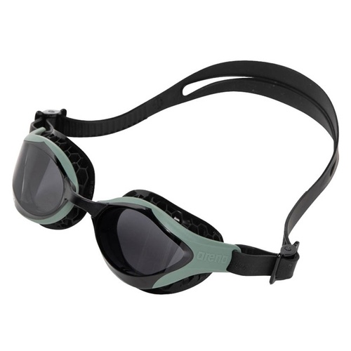 Arena Air Bold Swipe Swimming Goggles, Olive/Black - Smoked Lens