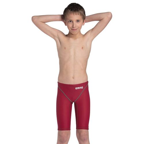 Arena Powerskin ST Next Junior Boys Jammer Deep Red Swimming Race Suit, Junior Swim Race Suit [Size: 8-9]