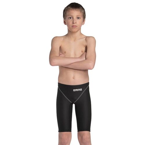 Arena Powerskin ST Next Junior Boys Jammer Black Swimming Race Suit, Junior Swim Race Suit [Size: 8-9]