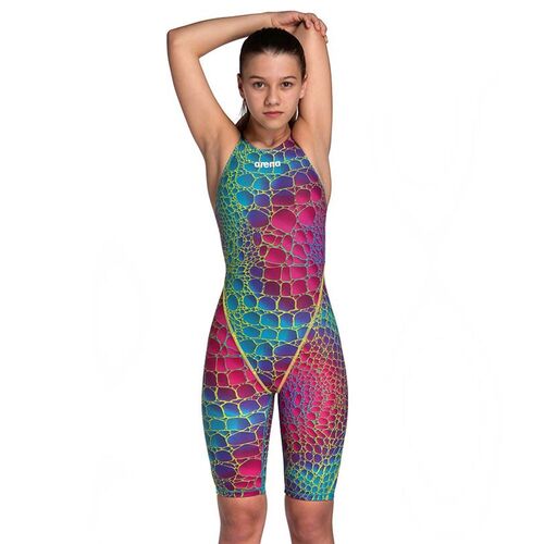 Arena Powerskin ST Next - 303 Aurora Caimano, Girls Fina Approved Female Competition Race Suit [Size: 8-9]