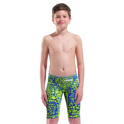 Arena Powerskin ST Next 205 - Snake Green Junior Boys Jammer Swimming Race Suit, Junior Swim Race Suit [Size: 8-9]
