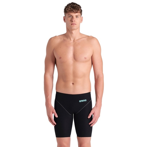 Men’s Arena Powerskin Impulso - 100 Black Teal Jammer Swimwear – FINA Approved Men's Racing Swimsuit [Size: 4]
