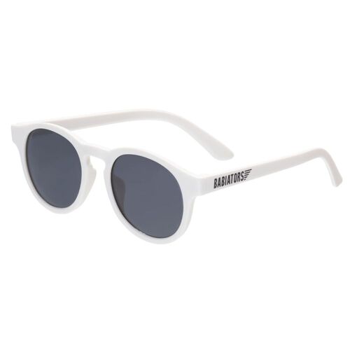 Babiators Keyhole Sunglasses, Children's Sunglasses, Wicked White, Kids Sunglasses [AGES: 0 - 2]