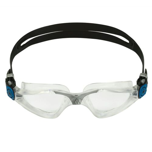 Aqua Sphere Kayenne Swimming Goggles, Clear Lens/Clear Petrol Triathlon Goggle, Training Goggle