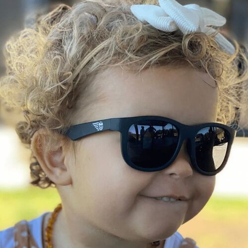 Babiators Navigator Sunglasses, Children's Sunglasses, Black Ops Black [AGES: 6+]