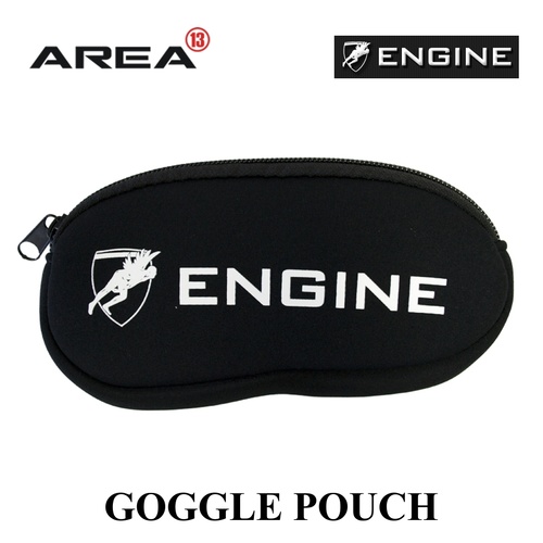 Engine Goggle Pouch Black, Goggle Case, Swimming Goggle Case