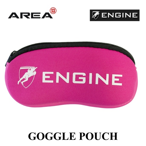 Engine Goggle Pouch Pink, Goggle Case, Swimming Goggle Case