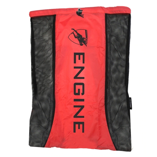 Engine Mesh Swimming Backpack - Red, Mesh Swim Gear Bag